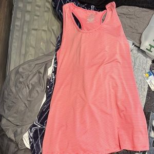 Da skin NOW red and white stripped racer back tank